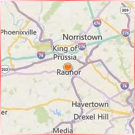 Cabrini University Location Map